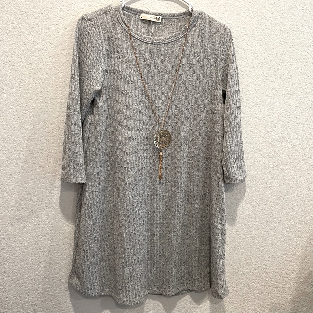 Jersey women dress- grey